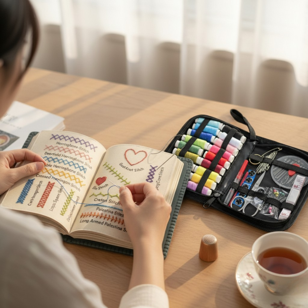 DIY Embroidery Stitch Book
