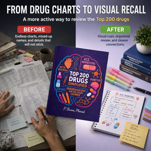 Top 200 Drugs Simplified: Pharmacology Coloring Book and Study Guide