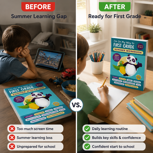 I'm On My Way to First Grade Summer Workbook