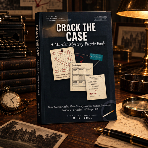 Murder Mystery Puzzle Book - Crack the Case