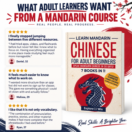 Learn Mandarin Chinese for Adult Beginners: Speak Mandarin Chinese In 30 Days!