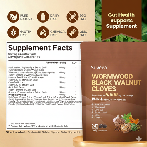 Black Walnut Wormwood Clove Capsules